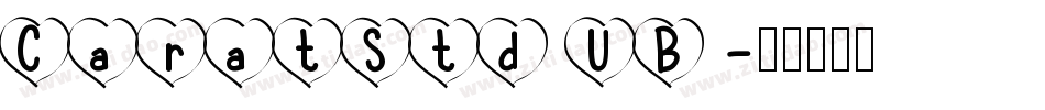 CaratStd UB字体转换